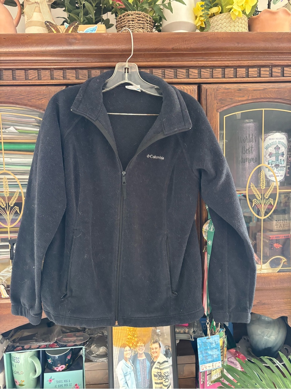 Columbia womens Black Full-Zip Fleece Jacket